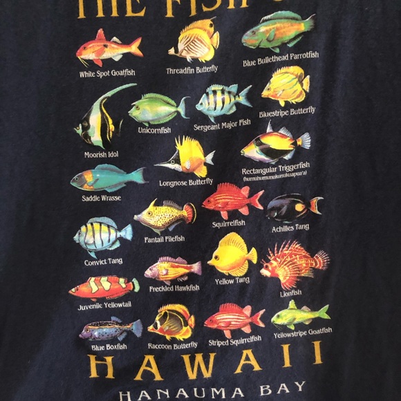 VINTAGE Fish of Hawaii Youth L tee - Picture 2 of 3